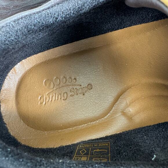 Spring Step NWT Brown Slip-On Rugby Leather Shoe Removable Insole Size 39 (8.5) - Picture 5 of 5